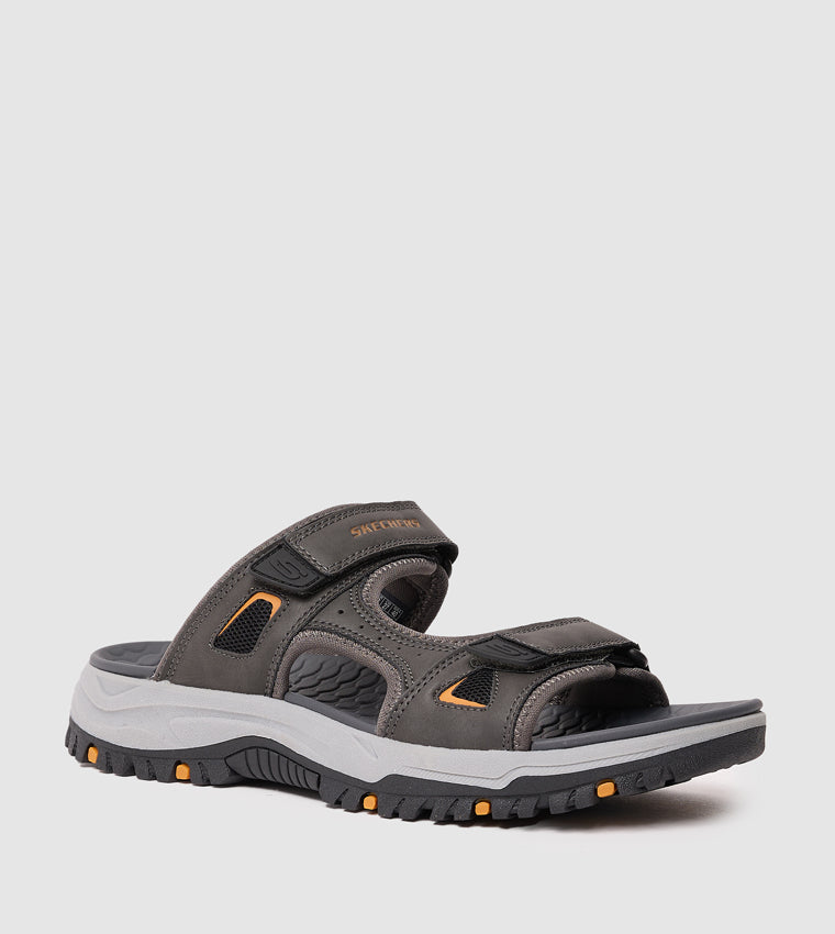 RELAXED FIT SANDALS: PREWITT – LANSTON - CHARCOAL | BrandCo